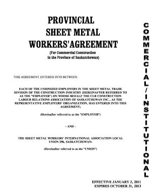 sheet metal worker agreement